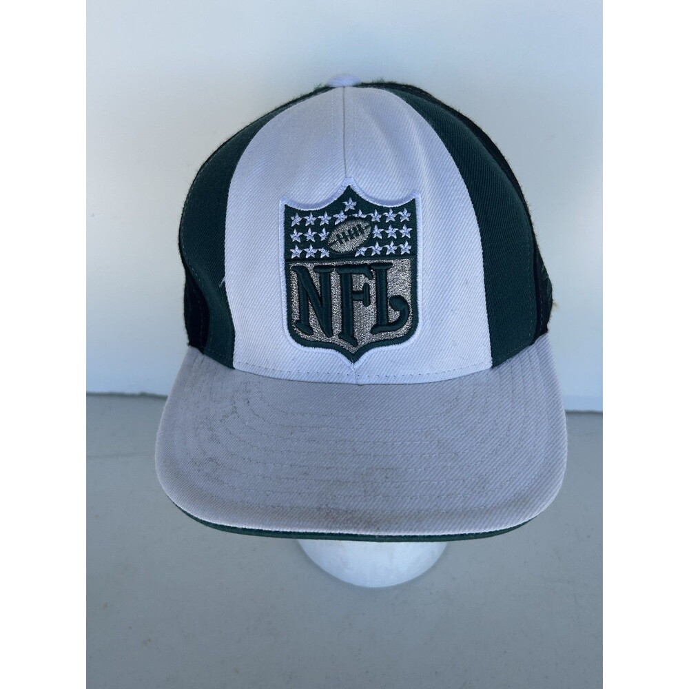 Reebok Philadelphia Eagles NFL Shield Logo Fitted Hat Cap 7 5/8 Green White